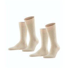 Носки Falke Happy 2-Pack, комплект, 2 пары, размер 43-46, бежевый (4650)