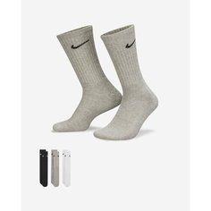 Носки NIKE Training, размер L, белый, серый, черный