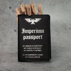 Обложка для паспорта , черный, серебряный Нет бренда