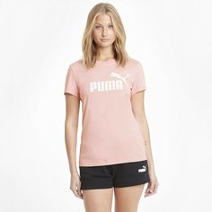 Футболка спортивная PUMA Essentials Logo Tee, размер XXS, bridal rose