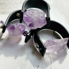 Кольцо ЛЕТО JEWELRY, аметист, размер 17, фиолетовый