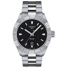 Наручные часы TISSOT, черный/серебряный/белый