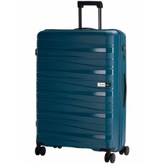 Чемодан Robinzon Corsica, 100 л, синий, зеленый