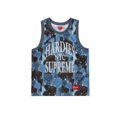 Майка Supreme Camo Basketball Jersey, размер L, blue