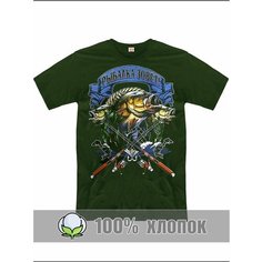 Футболка RexTex Рыбалка, размер 48, черный