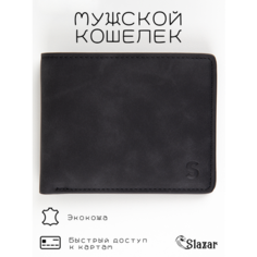Кошелек Slazar, фактура матовая, черный
