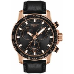 Наручные часы TISSOT, черный/золотой