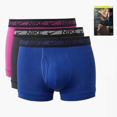 Трусы NIKE, комплект из 3 шт., размер L, розовый