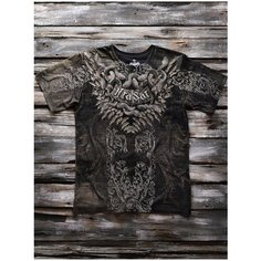 Футболка KRASAR, размер 2XL, коричневый/серый