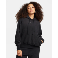 Худи спортивное NIKE Phoenix Plush, размер M, , черный