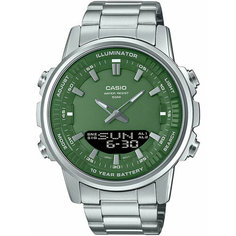 Наручные часы CASIO Collection, зеленый, серебряный