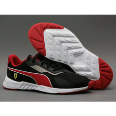 Кроссовки PUMA Scuderia Ferrari Tiburion Motorsport, полнота D, размер 10 US, black rosso corsa
