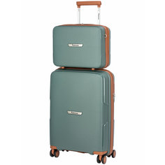 Чемодан Robinzon Santorini Basic, 37 л, зеленый