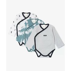 Боди Gulliver Baby, комплект из 3 шт., размер 80, мультицвет