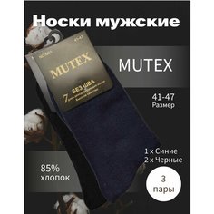 Носки Pakhta tex, размер 41-47, синий, черный