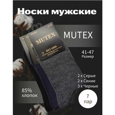Носки Pakhta tex, размер 41-47, синий, черный, серый