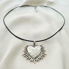 Колье ET VENTES, длина 43 см, серебристый