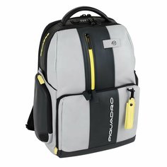 Рюкзак планшет PIQUADRO Urban, фактура гладкая, Желтый