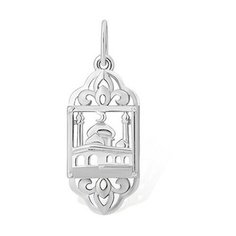Подвеска The Jeweller, серебро, 925 проба, родирование, фианит, серебристый