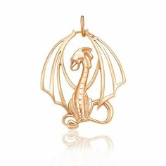 Подвеска The Jeweller, серебро, 925 проба, золочение, золотистый