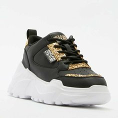 Кроссовки Versace Jeans Couture, размер 35, черный