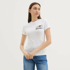 Футболка MOSCHINO JEANS, размер S, белый