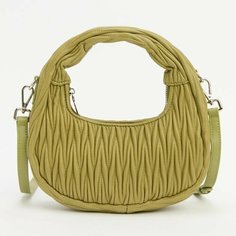 Сумка хобо TENDANCE, серо-зеленый