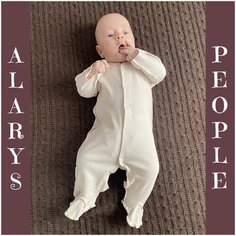 Комбинезон ALARYSPEOPLE для малышей "Моно", закрытая стопа, размер 62, белый
