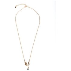 Колье XUPING JEWELRY, фианит, длина 45 см, золотой