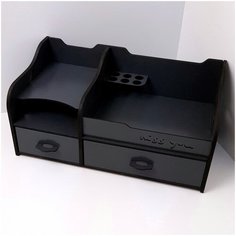 Косметичка Likebox story, 19х16, 5 шт., , антрацит