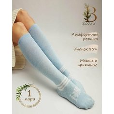 Носки BIZELL, размер 37-39, белый, голубой