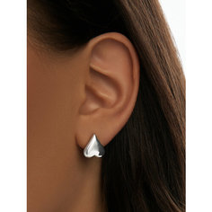 Серьги пусеты MIESTILO, серебро, 925 проба, родирование, , серебристый