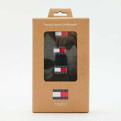 Трусы TOMMY HILFIGER, комплект из 3 шт., размер S, черный