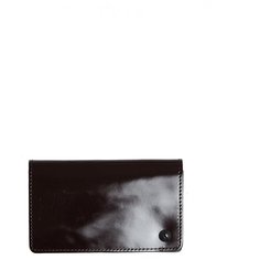 Визитница Yohji Yamamoto, фактура гладкая, коричневый