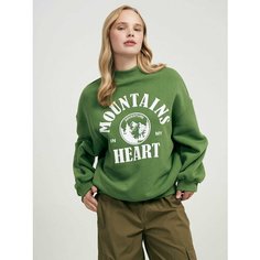 Свитшот ТВОЕ, размер 42, , зеленый