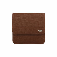 Портмоне Petek 1855, фактура зернистая, коричневый
