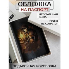 Обложка для паспорта RUSSIAN HandMade, черный