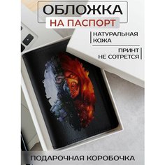 Обложка для паспорта RUSSIAN HandMade, черный