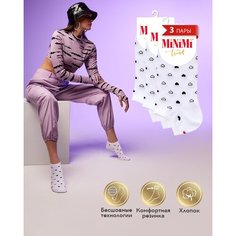 Носки MiNiMi, комплект, 3 пары, размер 35-38 (23-25), bianco