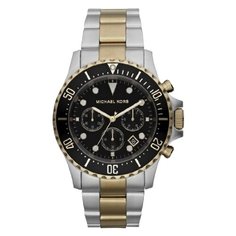 Наручные часы MICHAEL KORS, черный, серебряный, золотой
