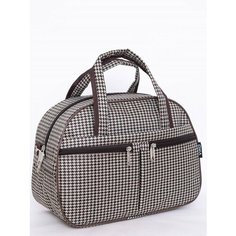 Сумка дорожная Viro, 20 л, 28х40, ручная кладь, бежевый/коричневый