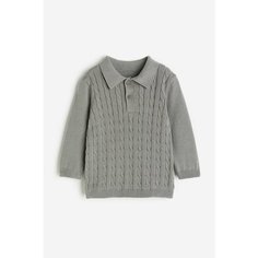 Джемпер H&M, размер 68, серый металлик