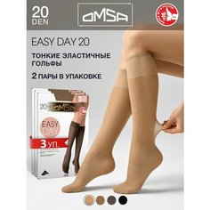 Гольфы Omsa, 20 den, размер 4, бежевый