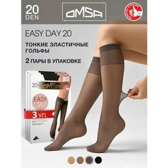Гольфы Omsa, 20 den, размер 4, серый