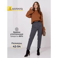 Брюки джоггеры Laween, размер 54-164, черный, серый