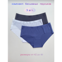 Трусы bez.shva Бесшовные слипы, комплект из 3 шт., размер XL, черный