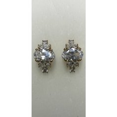Серьги XUPING JEWELRY, кристалл, золотой