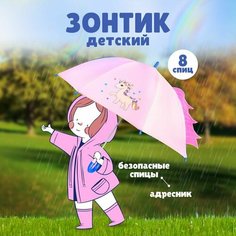 Зонт-трость Solmax, розовый