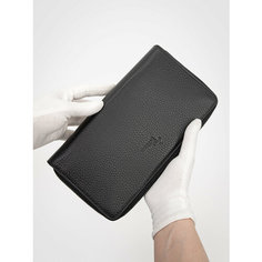 Сумка клатч Pellecon, фактура зернистая, черный