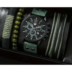 Наручные часы, зеленый Maixuan Watch and Clock Co.